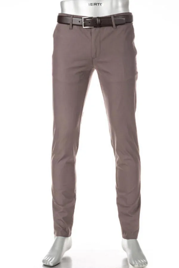ALBERTO Chino Rob, Slim Fit, Baumwolle, grau^ Chino|Hosen