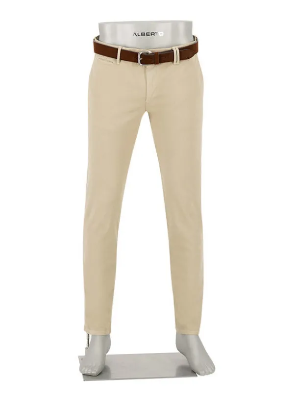 ALBERTO Chino Rob, Slim Fit, Bio Baumwolle T400®, beige^ Hosen|Chino