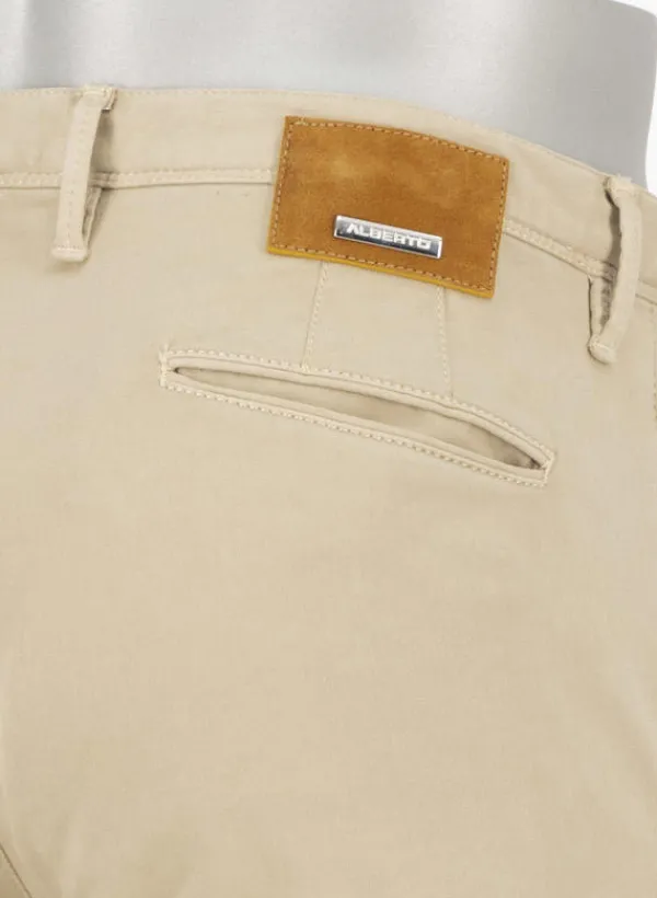 ALBERTO Chino Rob, Slim Fit, Bio Baumwolle T400®, beige^ Hosen|Chino