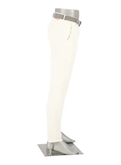 ALBERTO Chino Rob, Slim Fit, Bio Baumwolle T400®, ecru^ Alles Weiss|Hosen