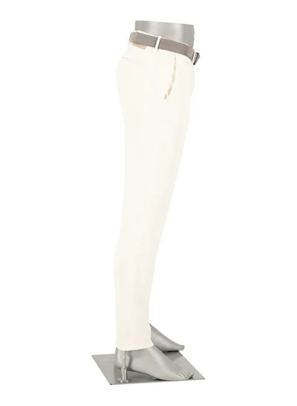 ALBERTO Chino Rob, Slim Fit, Bio Baumwolle T400®, ecru^ Alles Weiss|Hosen