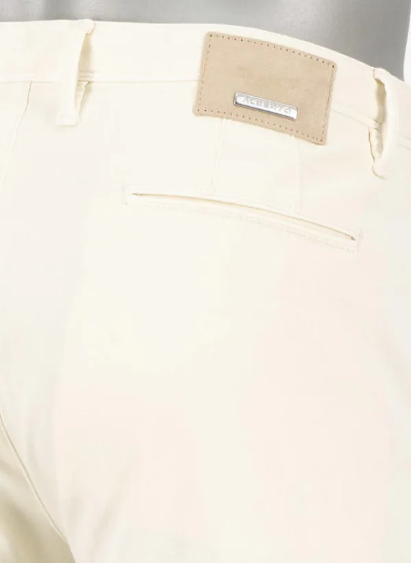 ALBERTO Chino Rob, Slim Fit, Bio Baumwolle T400®, ecru^ Alles Weiss|Hosen