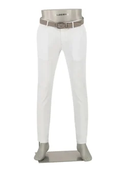 ALBERTO Chino Rob, Slim Fit, Pima Baumwolle-Tencel™, grauweiß^ Chino|Alles Weiss