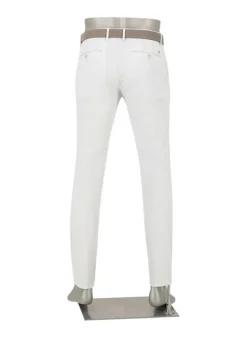 ALBERTO Chino Rob, Slim Fit, Pima Baumwolle-Tencel™, grauweiß^ Chino|Alles Weiss
