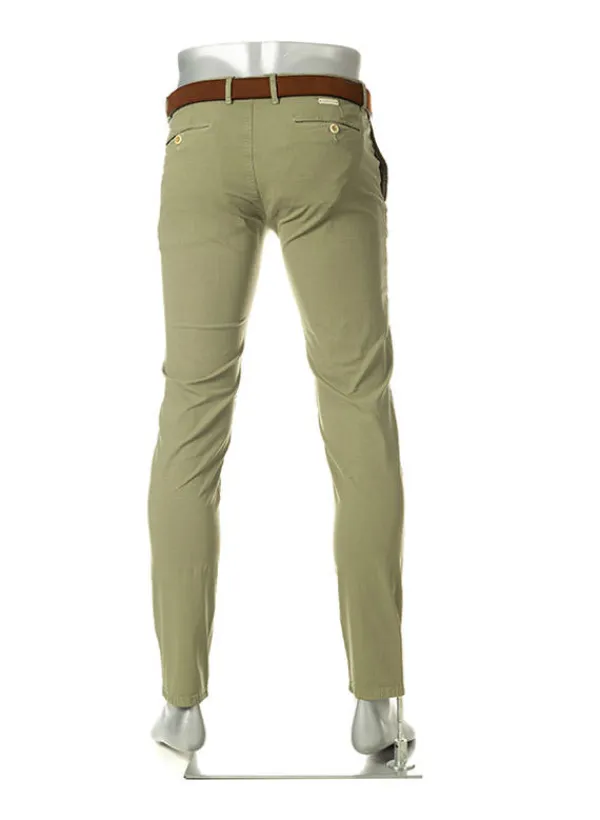 ALBERTO Chino Rob, Slim Fit, Pima Baumwolle-Tencel™, militärgrün^ Hosen|Chino