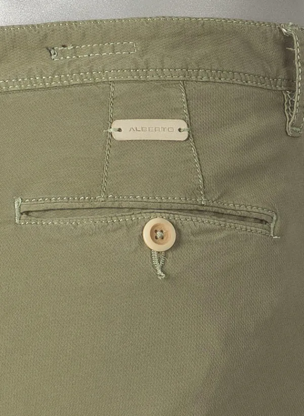 ALBERTO Chino Rob, Slim Fit, Pima Baumwolle-Tencel™, militärgrün^ Hosen|Chino