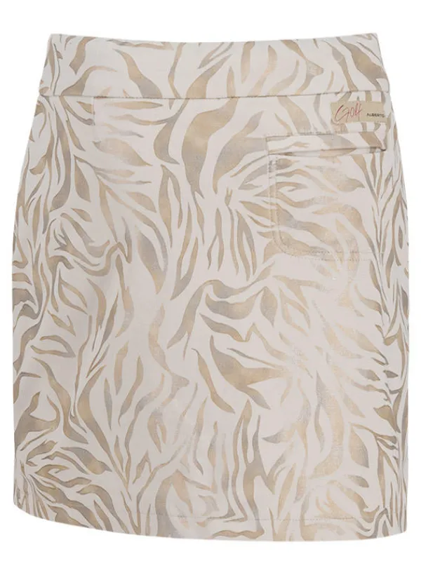 ALBERTO Damen Golfrock Lissy in Jerseyqualität mit Metallic-Print^ Röcke|Röcke