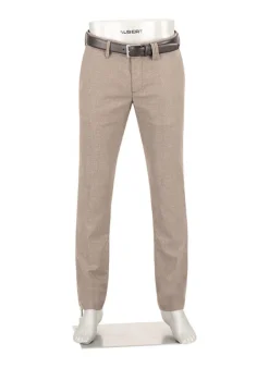 ALBERTO Double Face, Lou, Regular Fit, Mikrofaser-Stretch, braun-greige^ Hosen