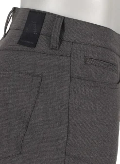 ALBERTO Double Face, Pipe, Regular Fit, Mikrofaser-Stretch, braun-grau^ Hosen|Dressy