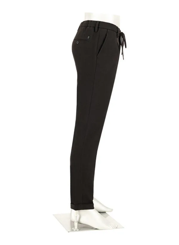 ALBERTO Flanell, Barista, Tapered Fit, Mikrofaser-Stretch, braun^ Hosen|Cosy