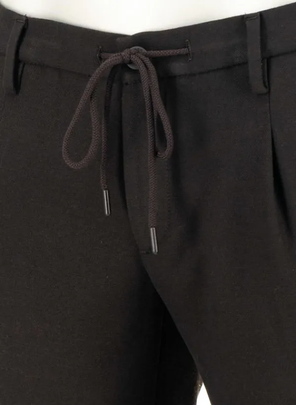 ALBERTO Flanell, Barista, Tapered Fit, Mikrofaser-Stretch, braun^ Hosen|Cosy