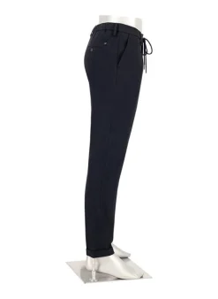 ALBERTO Flanell, Barista, Tapered Fit, Mikrofaser-Stretch, navy^ Hosen|Cosy