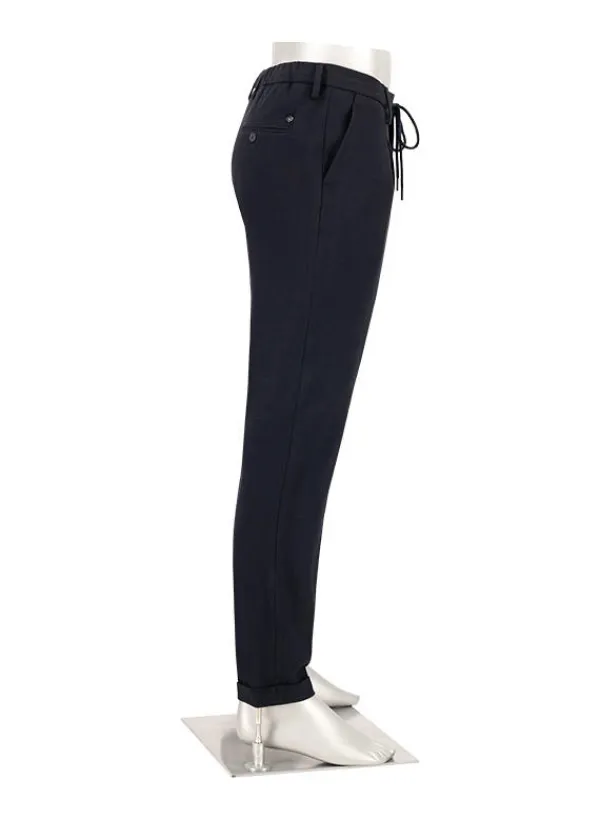 ALBERTO Flanell, Barista, Tapered Fit, Mikrofaser-Stretch, navy^ Hosen|Cosy