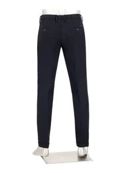 ALBERTO Flanell, Barista, Tapered Fit, Mikrofaser-Stretch, navy^ Hosen|Cosy