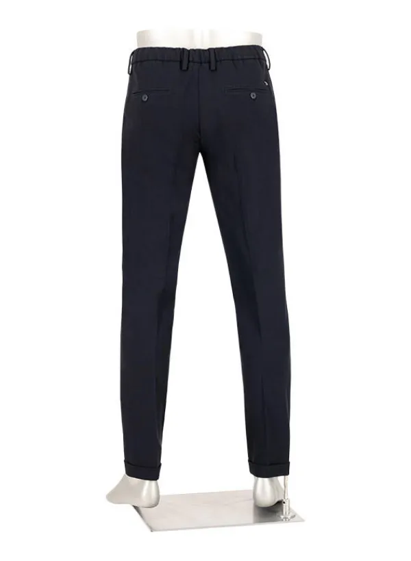 ALBERTO Flanell, Barista, Tapered Fit, Mikrofaser-Stretch, navy^ Hosen|Cosy