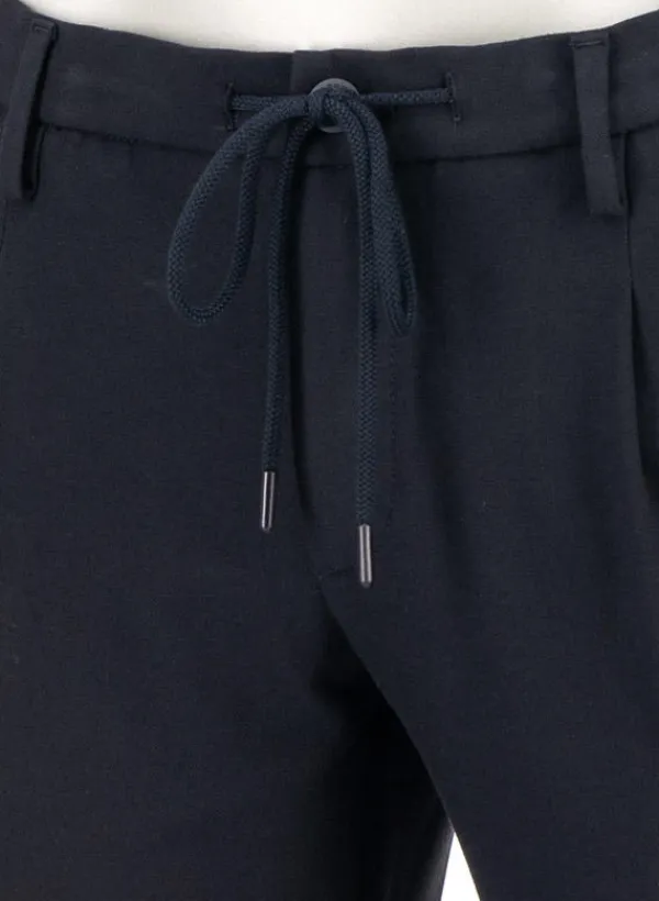 ALBERTO Flanell, Barista, Tapered Fit, Mikrofaser-Stretch, navy^ Hosen|Cosy