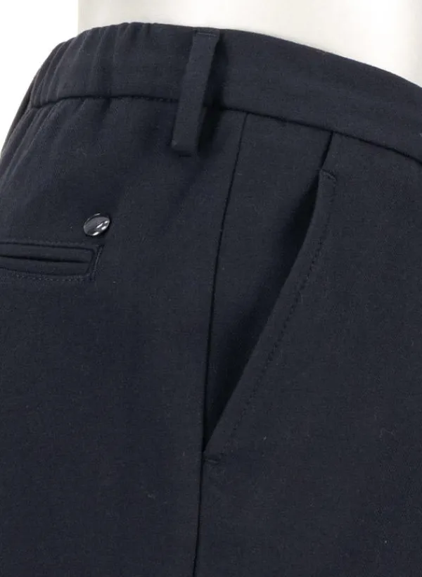 ALBERTO Flanell, Barista, Tapered Fit, Mikrofaser-Stretch, navy^ Hosen|Cosy