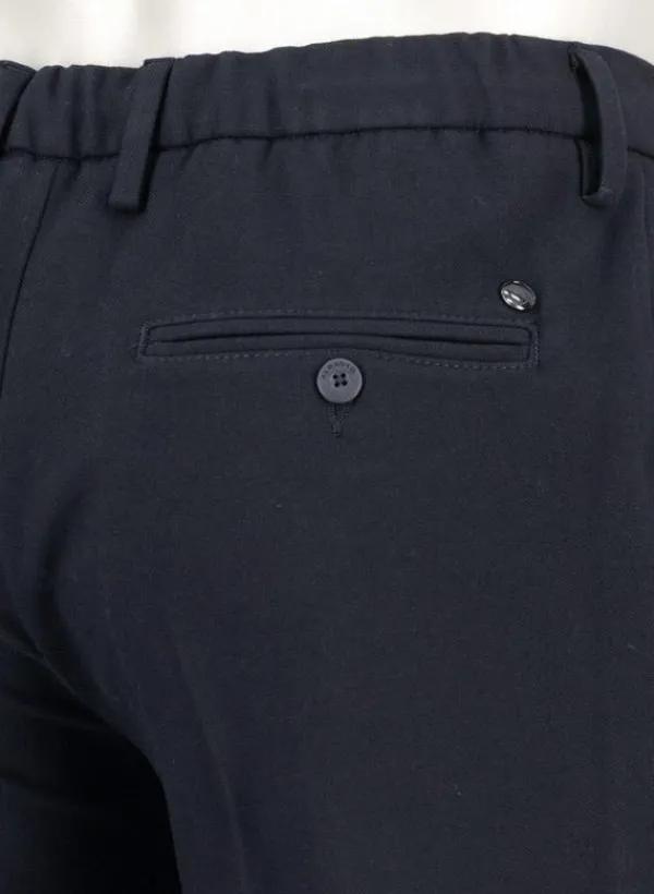ALBERTO Flanell, Barista, Tapered Fit, Mikrofaser-Stretch, navy^ Hosen|Cosy