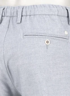 ALBERTO Flanell Herringbone, Jump, Slim Fit, Mikrofaser-Stretch, hellblau^ Hosen