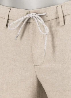 ALBERTO Flanell Herringbone, Jump, Slim Fit, Mikrofaser-Stretch, beige^ Hosen