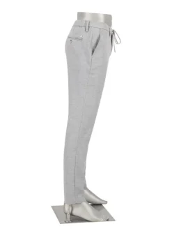 ALBERTO Flanell Herringbone, Jump, Slim Fit, Mikrofaser-Stretch, hellgrau^ Hosen