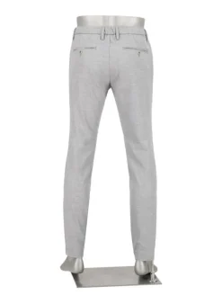 ALBERTO Flanell Herringbone, Jump, Slim Fit, Mikrofaser-Stretch, hellgrau^ Hosen