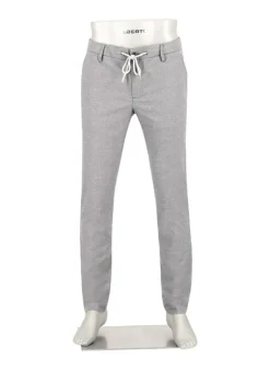 ALBERTO Flanell Herringbone, Jump, Slim Fit, Mikrofaser-Stretch, grau^ Hosen