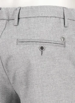 ALBERTO Flanell Herringbone, Jump, Slim Fit, Mikrofaser-Stretch, grau^ Hosen