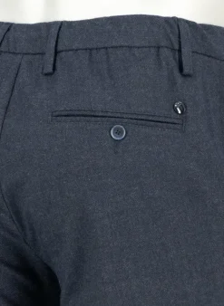 ALBERTO Flanell Herringbone, Jump, Slim Fit, Mikrofaser-Stretch, navy^ Hosen