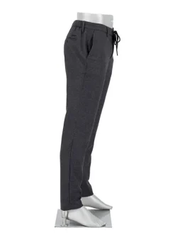 ALBERTO Flanell Look, Jump, Slim Fit, Mikrofaser, anthrazit meliert^ Hosen