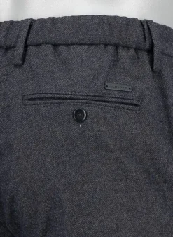 ALBERTO Flanell Look, Jump, Slim Fit, Mikrofaser, anthrazit meliert^ Hosen