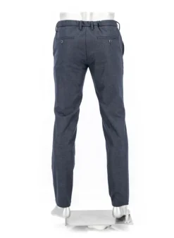 ALBERTO Flanell Look, Jump, Slim Fit, Mikrofaser, dunkelblau meliert^ Hosen