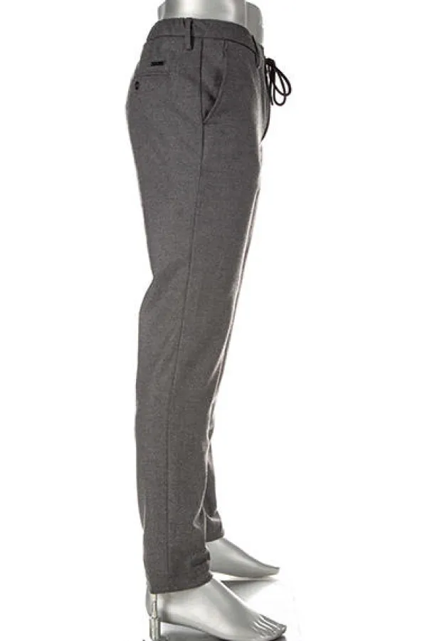ALBERTO Flanell Look, Jump, Slim Fit, Mikrofaser, grau meliert^ Cosy|Dressy