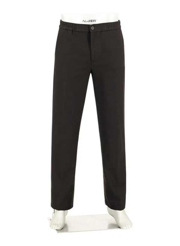 ALBERTO Flanell, Luis, Wide Fit, Mikrofaser-Stretch, braun^ Hosen|Cosy
