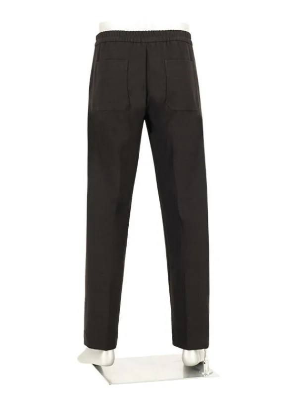 ALBERTO Flanell, Luis, Wide Fit, Mikrofaser-Stretch, braun^ Hosen|Cosy