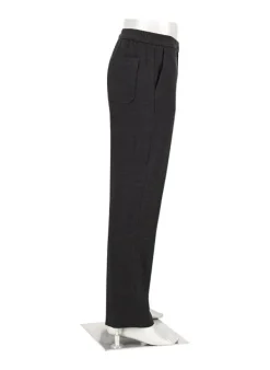 ALBERTO Flanell, Luis, Wide Fit, Mikrofaser-Stretch, anthrazit^ Hosen|Cosy
