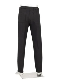 ALBERTO Flanell, Luis, Wide Fit, Mikrofaser-Stretch, anthrazit^ Hosen|Cosy