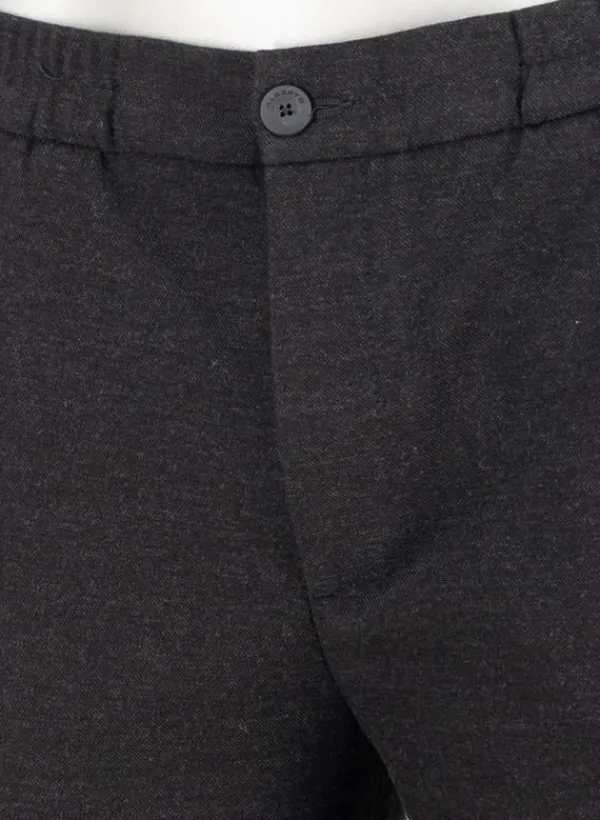ALBERTO Flanell, Luis, Wide Fit, Mikrofaser-Stretch, anthrazit^ Hosen|Cosy