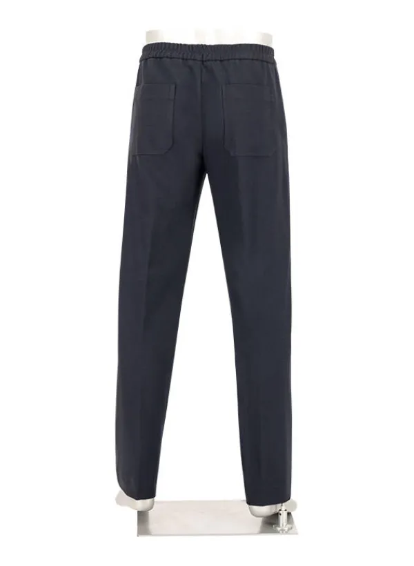ALBERTO Flanell, Luis, Wide Fit, Mikrofaser-Stretch, navy^ Hosen|Cosy