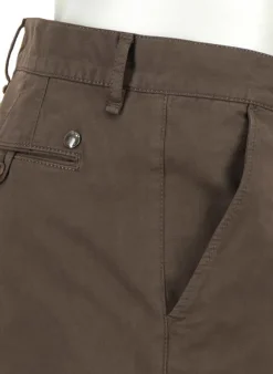 ALBERTO Gabardine, Lou, Regular Fit, Baumwoll-Stretch, dunkelbraun^ Chino|Hosen