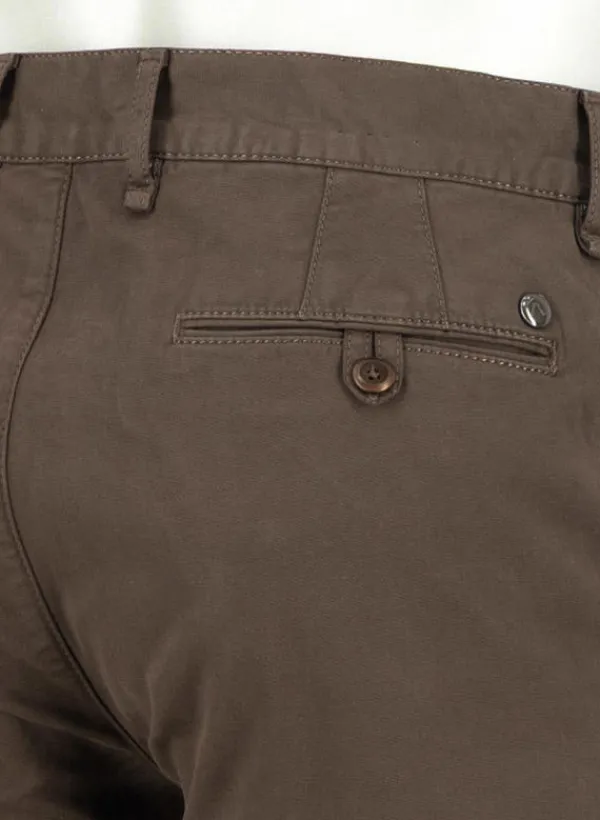 ALBERTO Gabardine, Lou, Regular Fit, Baumwoll-Stretch, dunkelbraun^ Chino|Hosen