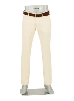 ALBERTO Gabardine, Lou, Regular Fit, Baumwoll-Stretch, ecru^ Chino|Alles Weiss