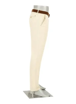 ALBERTO Gabardine, Lou, Regular Fit, Baumwoll-Stretch, ecru^ Chino|Alles Weiss