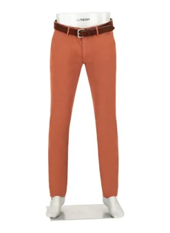 ALBERTO Gabardine, Lou, Regular Fit, Baumwoll-Stretch, rost^ Chino|Hosen