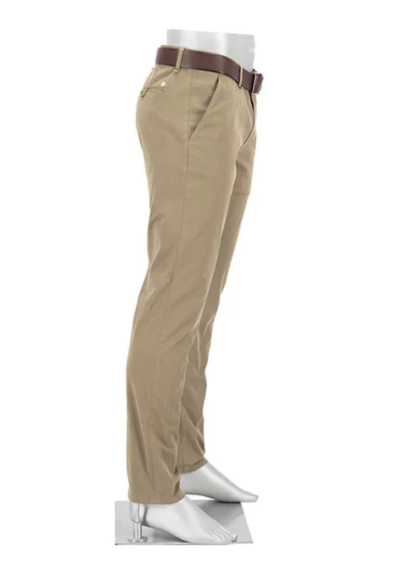 ALBERTO Gabardine, Lou, Regular Fit, Baumwoll-Stretch, dunkelbeige^ Chino|Hosen