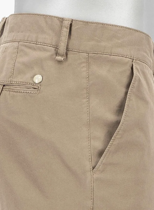 ALBERTO Gabardine, Lou, Regular Fit, Baumwoll-Stretch, dunkelbeige^ Chino|Hosen