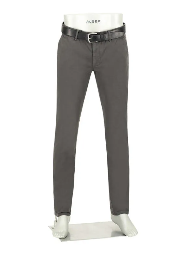 ALBERTO Gabardine, Lou, Regular Fit, Baumwoll-Stretch, dunkelgrau^ Chino|Hosen