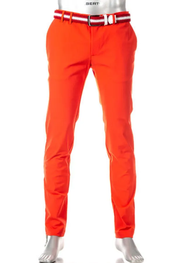 ALBERTO Golfhose Ian, Slim Fit, 3xDry®Cooler, orange^ Chino|Hosen