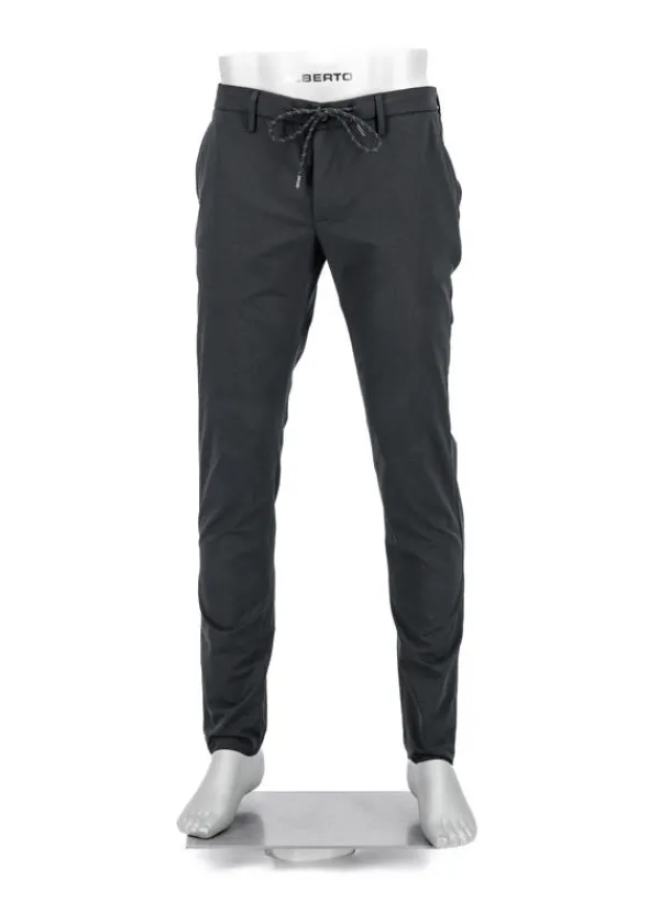 ALBERTO Golfhose Jump, Slim Fit, Mikrofaser wasserabweisend, schwarz^ Hosen|Hosen