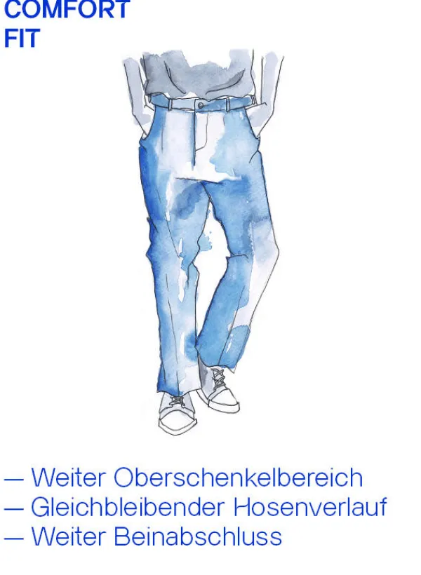 ALBERTO Golfhose Luis, Wide Fit, Coolmax®, schwarz^ Hosen|Hosen